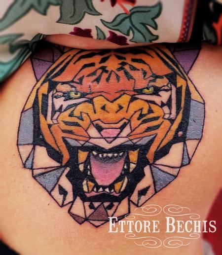 Tattoos - Tiger geometrical - 115070